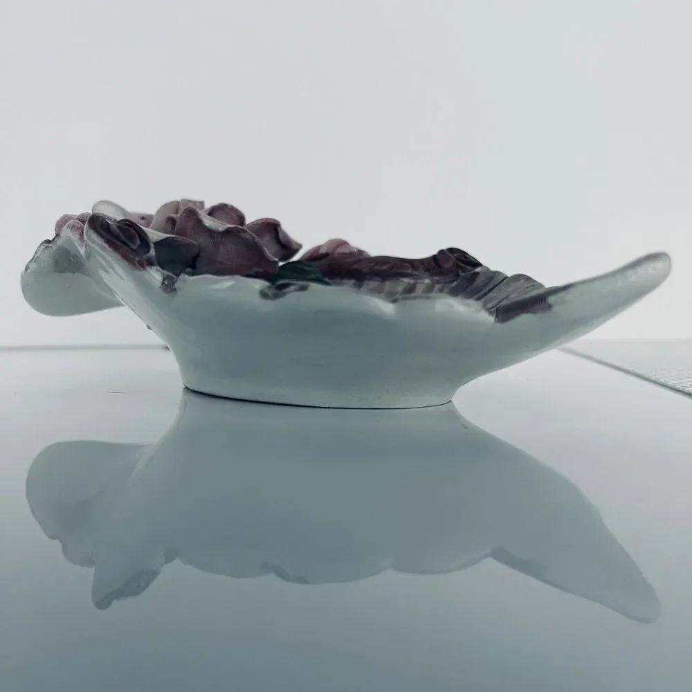 Nuova Capodimonte Trinket Soap Dish Italy Fine Porcelain Made In‎ Italy